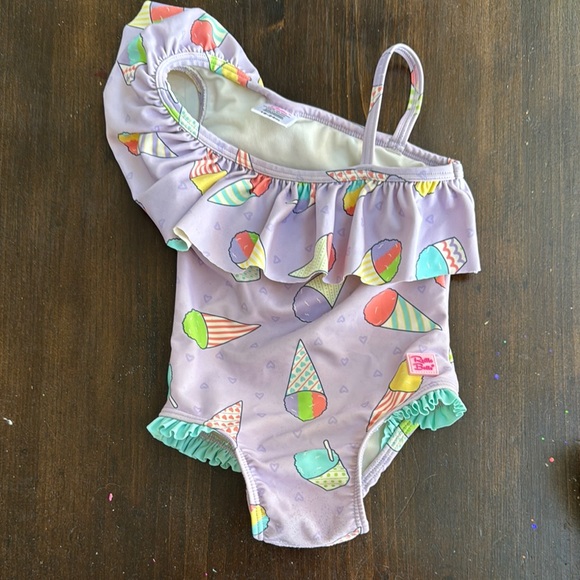 Ruffle Butts Other - RuffleButts Colorful Ice Cream Print Kids Swimsuit
